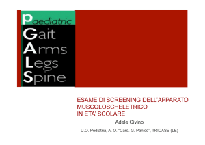 esame di screening dell`apparato