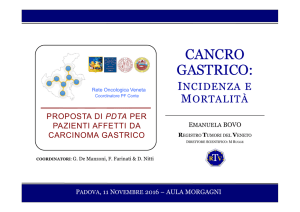 Epidemiologia del tumore dello stomaco