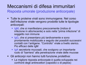 immunità vs virus