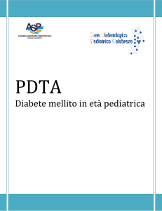 Percorso diagnostico terapeutico assistenziale del diabete in età