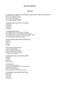 test di chimica - Liceo Sbordone