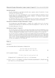 Elementi di Logica Matematica, Logica, Logica I, Logica II – Prova
