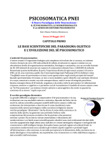 Libro PSICOSOMATICA PNEI Cap.1° IL SE` PSICOSOMATICO E  L…