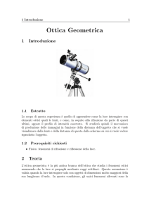 Ottica Geometrica - Dipartimento di Fisica