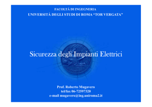 Impianti elettrici 2 - Università degli Studi di Roma "Tor Vergata"