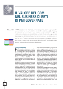 Il valore del CRM nel business di reti di PMI