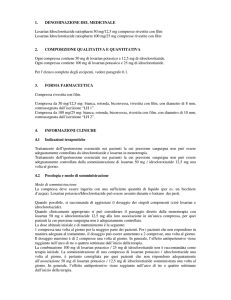 Clicca qui per il riassunto delle caratteristiche di Losartan