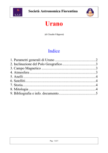 Il Pianeta Urano - Società Astronomica Fiorentina (SAF) ONLUS