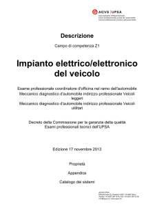 Impianto elettrico/elettronico del veicolo