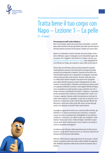 Tratta bene il tuo corpo con Napo – Lezione 1 – La pelle