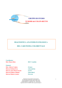 Diagnostica anatomopatologica del carcinoma del colon retto