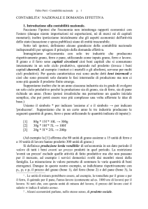 CONTABILITA` NAZIONALE E DOMANDA EFFETTIVA 1