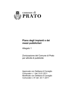 Allegato 1 - Zonizzazione del Comune di Prato per attività di pubblicità