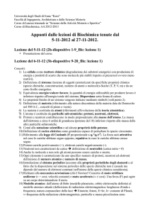 L22_Appunti Lezioni Biochimica_5-11-12_27-11-12