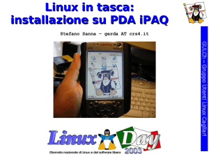 Linux in tasca: installazione su PDA iPAQ - Linux Day