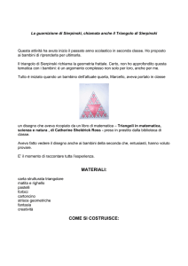 Dal triangolo alla piramide di Sierpinski