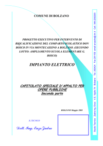 Dott. Ing. Enzo Zadra IMPIANTO ELETTRICO