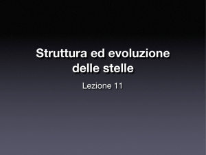 Struttura ed evoluzione delle stelle