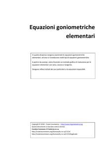 Equazioni goniometriche elementari