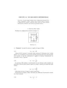 CIRCUITI RLC ED EQUAZIONI DIFFERENZIALI 1