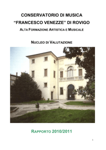 Relazione del Nucleo di Valutazione relativa all`anno accademico