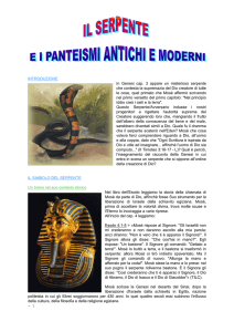 Il serpente e i panteismi antichi e moderni