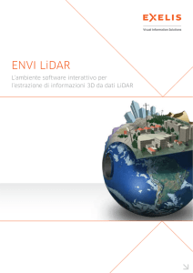 ENVI LiDAR - L`ambiente software interattivo per l`estrazione di