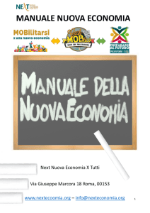 manuale nuova economia - NeXt Nuova Economia per Tutti