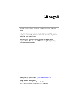 Gli angoli - sito trigonometria.org