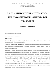 la classificazione automatica per uno studio del