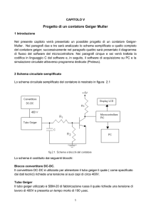 Progetto di un contatore Geiger Muller