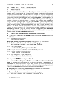 E. Klimova: “La Sapienza” – aprile 2017 – L1 Verbo 1 L - e