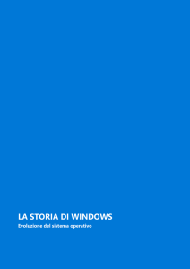 la storia di windows