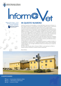 IN QUESTO NUMERO - Istituto Veterinario di Novara