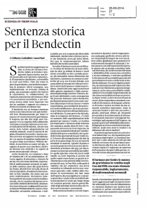 l`articolo di Luca Pani e Gilberto Corbellini sul farmaco Benedectin