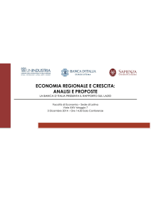 economia regionale e crescita