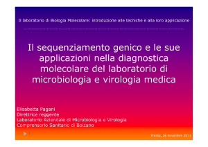 Il sequenziamento genico e le sue applicazioni nella