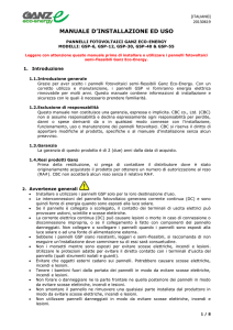 manuale d`installazione ed uso