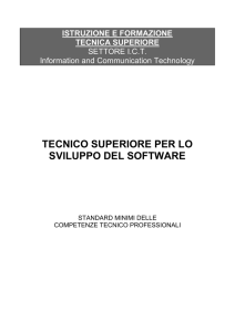 tecnico superiore per lo sviluppo del software