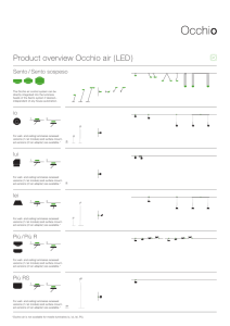 Product overview Occhio air ( LED ) o air System ( LED ) as Occhio