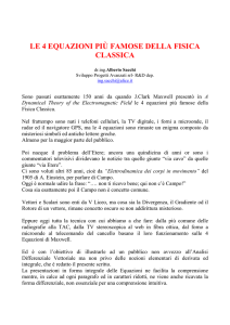 4 equazioni Fisica Classica