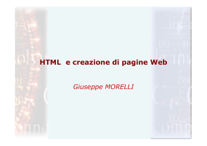 HTML e pagine web