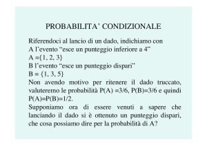 probabilita` condizionale