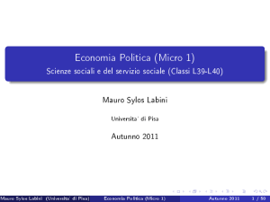 Economia Politica (Micro 1)