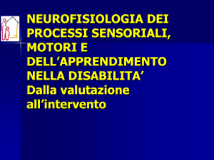 neurofisiologia dei processi sensoriali, motori e dell
