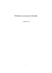 Problemi sui teoremi di Euclide