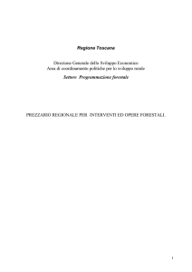 Prezzario regionale per opere e interventi forestali