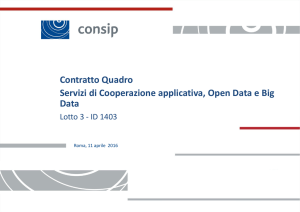 Contratto Quadro Servizi di Cooperazione applicativa, Open Data e