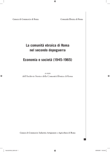 La comunità ebraica di Roma nel secondo