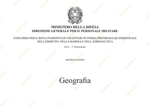 Geografia - Ministero della Difesa